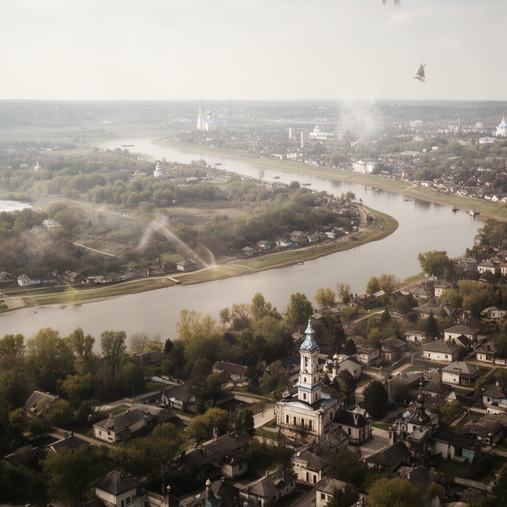 AI-generated illustration of Left-bank Ukraine