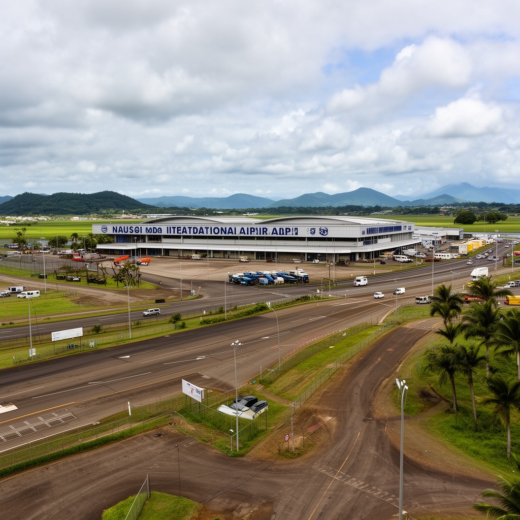 AI-generated illustration of Nausori International Airport