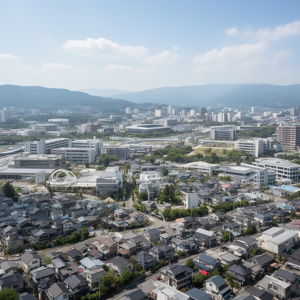AI-generated illustration of Tsukuba, Ibaraki Prefecture, Japan