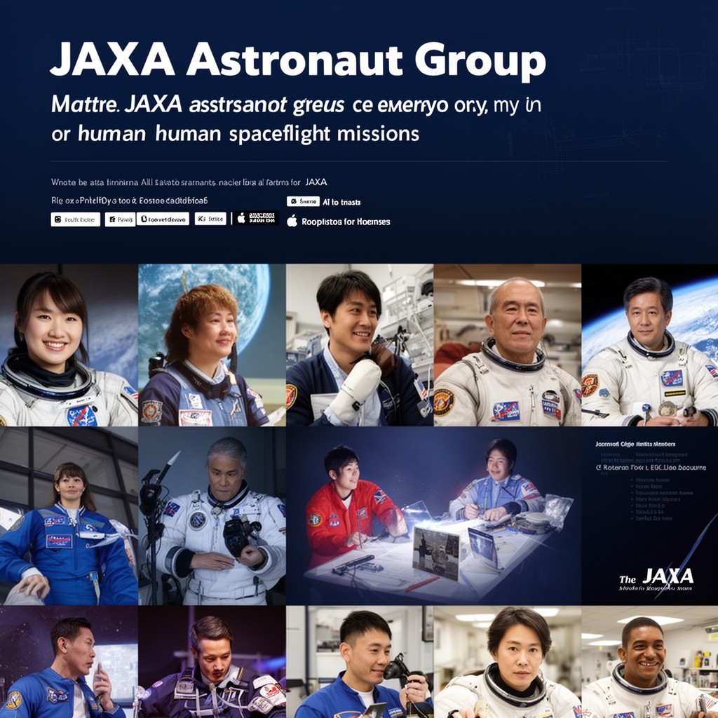 AI-generated illustration of JAXA Astronaut Group