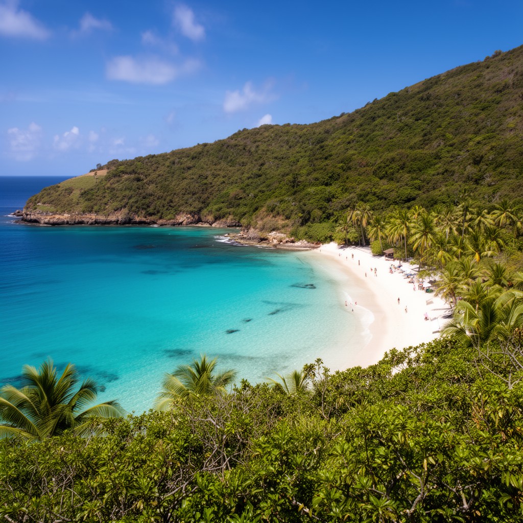 AI-generated illustration of Trunk Bay