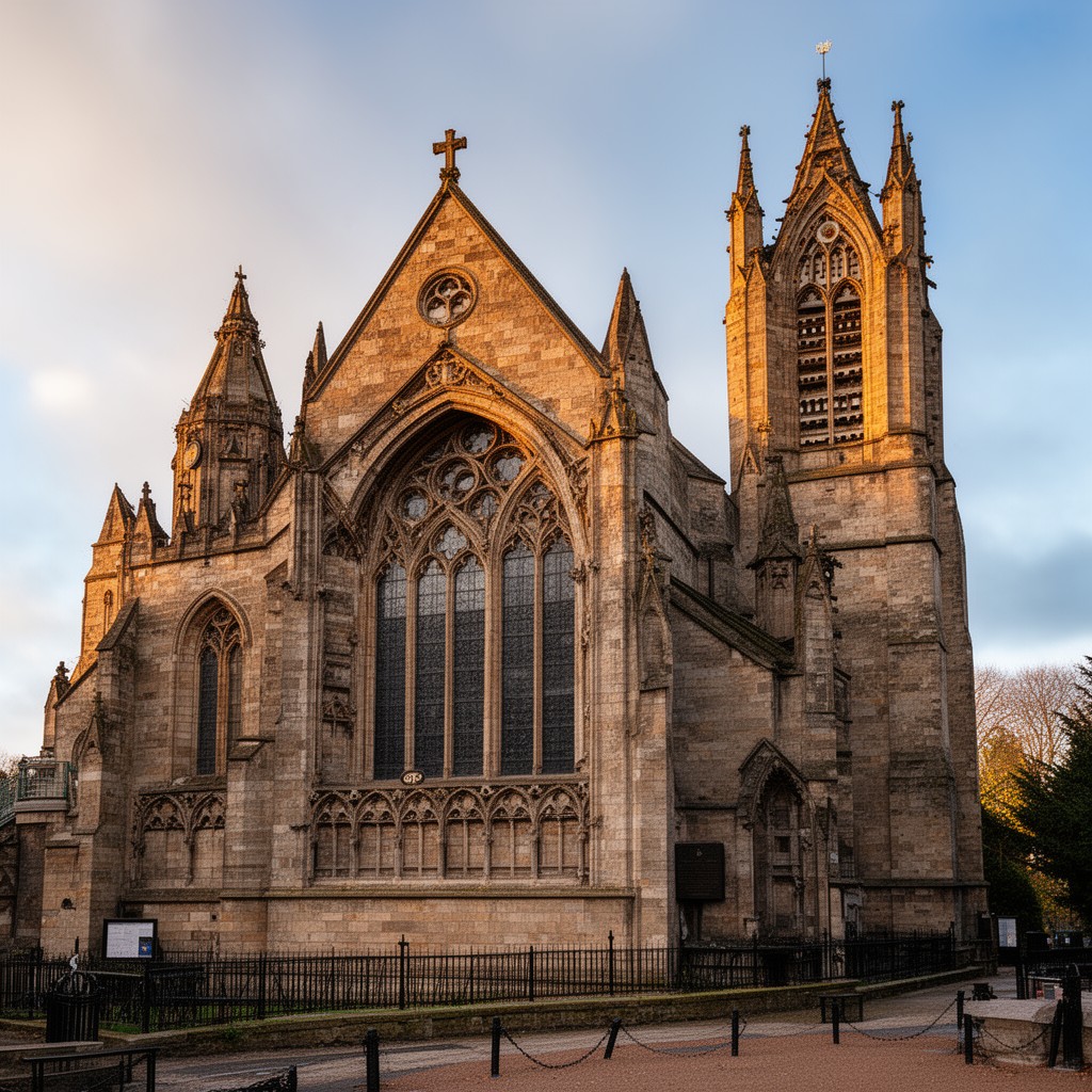 AI-generated illustration of Holy Trinity Church, Coventry
