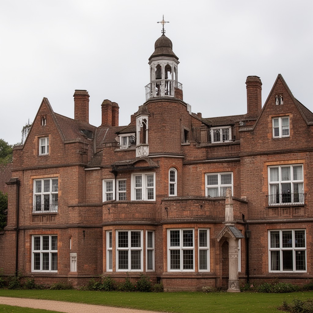 AI-generated illustration of Hertford Grammar School
