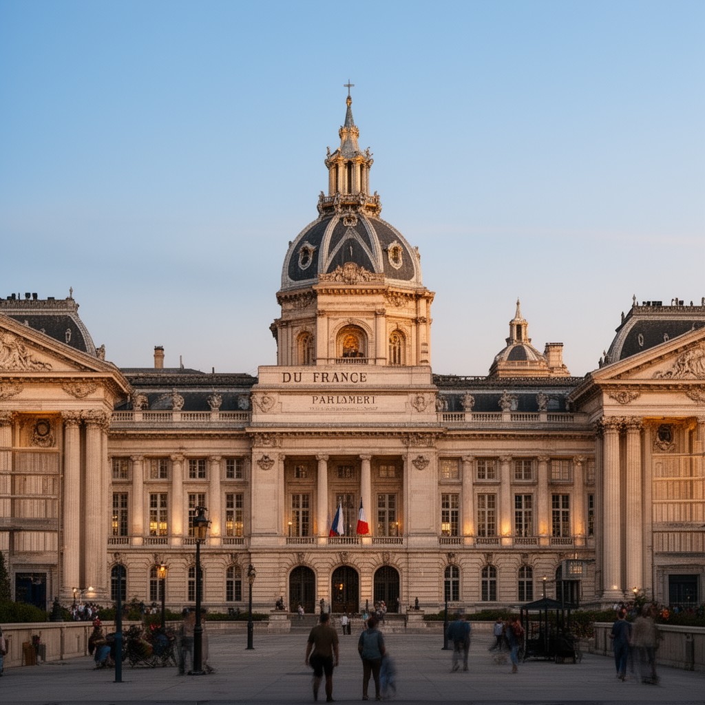 AI-generated illustration of Parliament of France