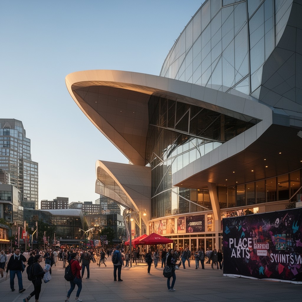 AI-generated illustration of Place des Arts