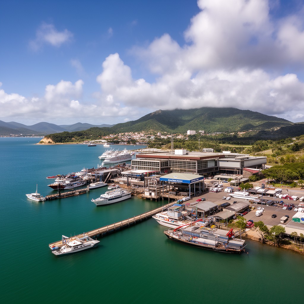 AI-generated illustration of Port of Cairns
