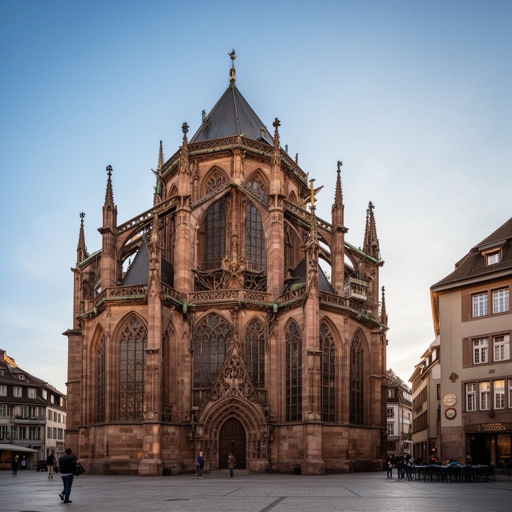 AI-generated illustration of Église Saint-Guillaume de Strasbourg
