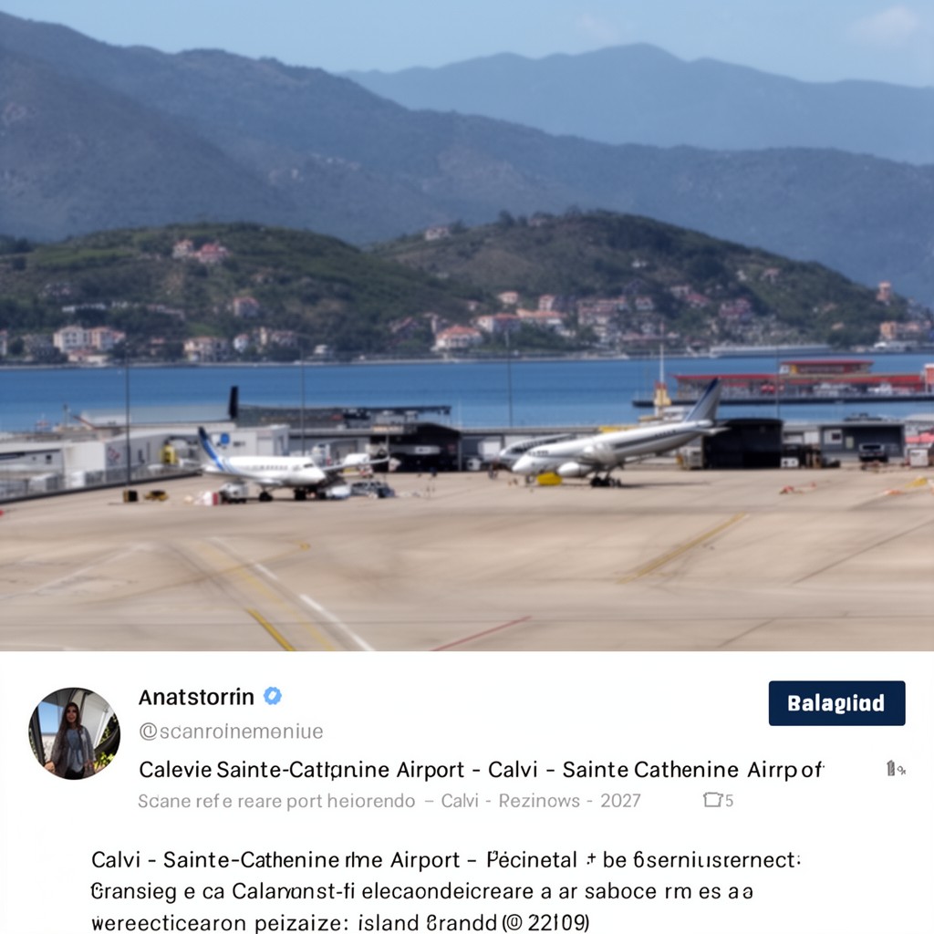 AI-generated illustration of Calvi – Sainte-Catherine Airport