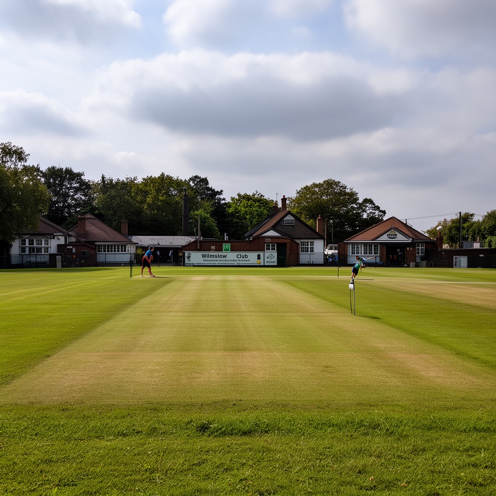 AI-generated illustration of Wilmslow Cricket Club