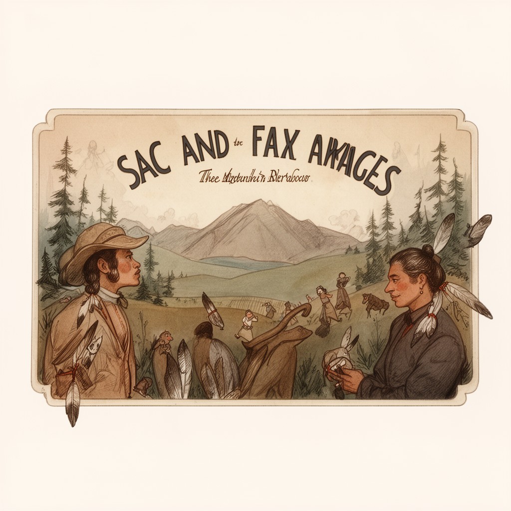 AI-generated illustration of Sac and Fox language