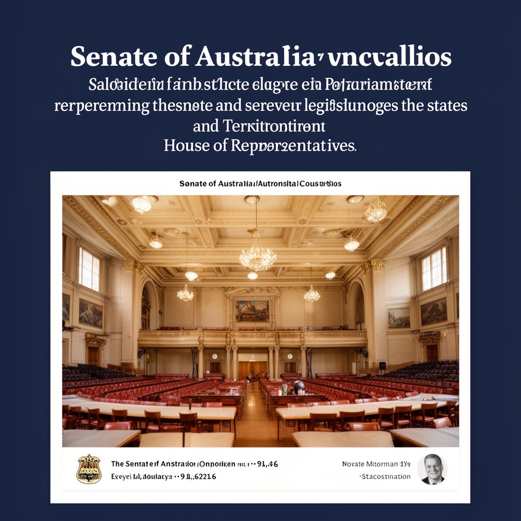 AI-generated illustration of Senate of Australia