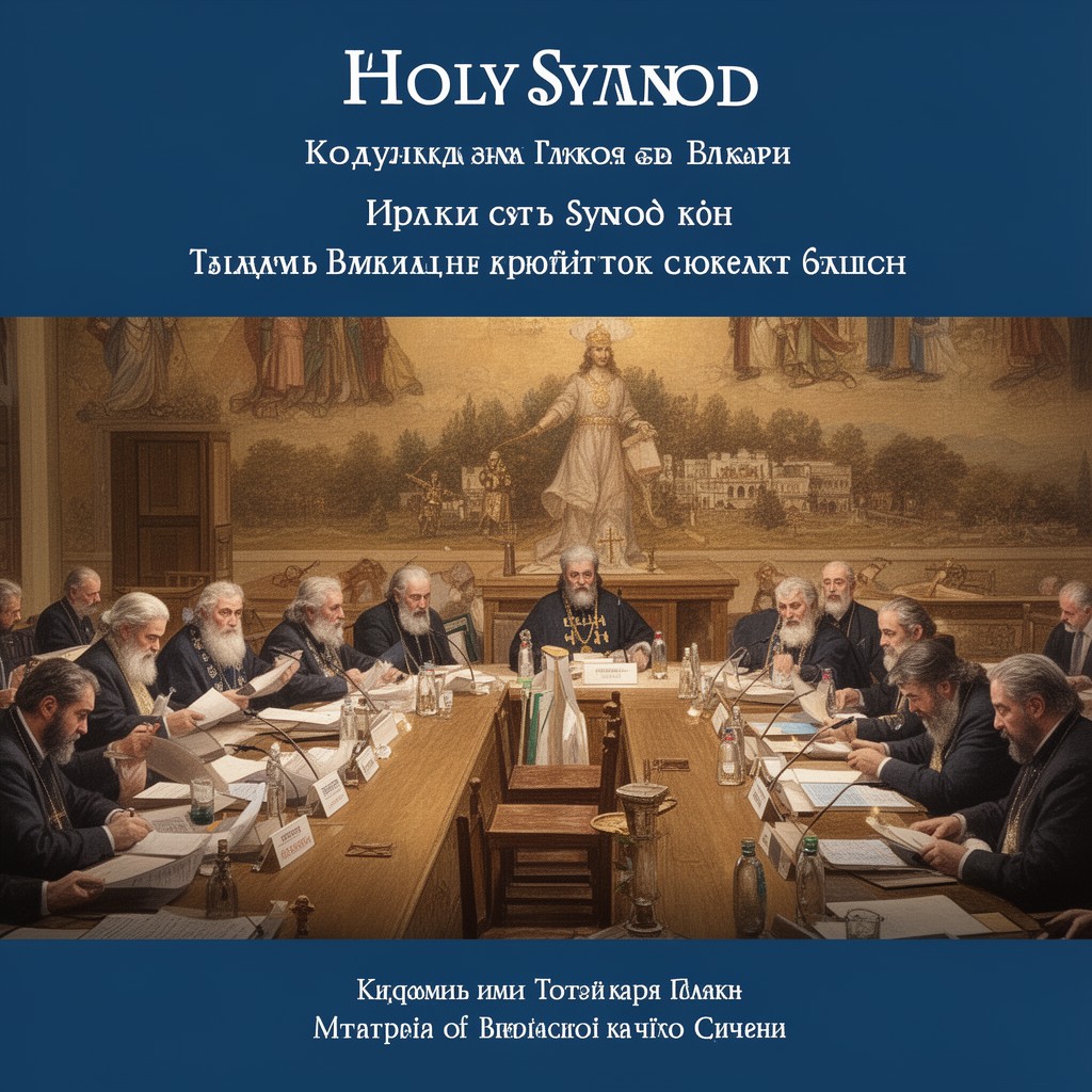AI-generated illustration of Holy Synod of the Bulgarian Orthodox Church