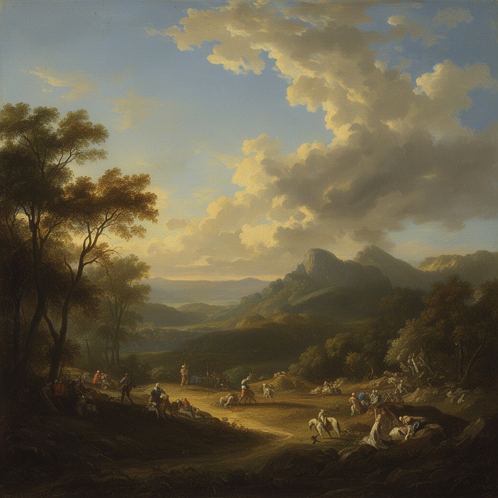 AI-generated illustration of Claude Lorrain
