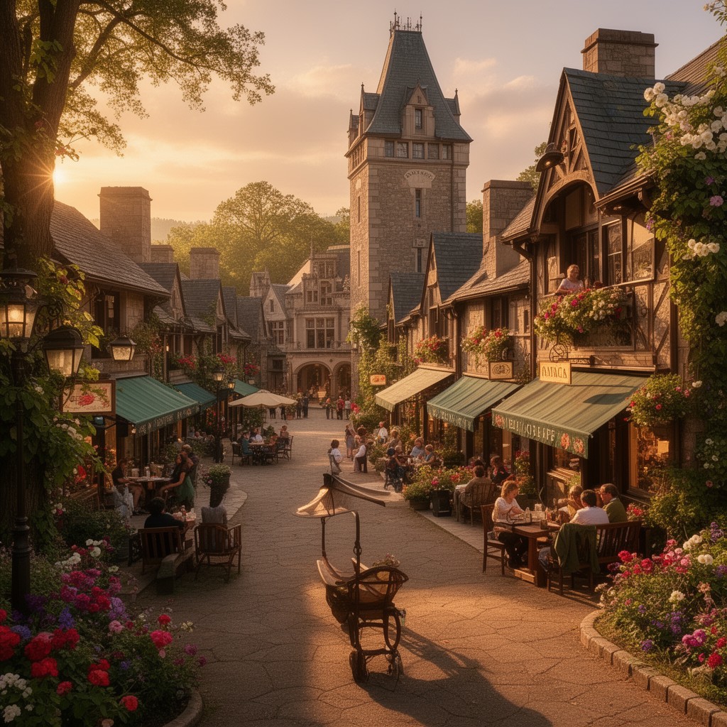 AI-generated illustration of Biltmore Village