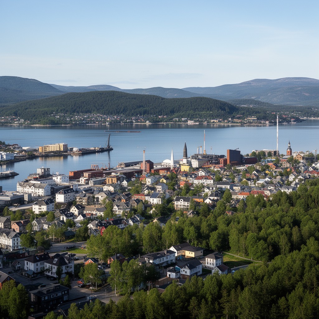 AI-generated illustration of Vestfold og Telemark