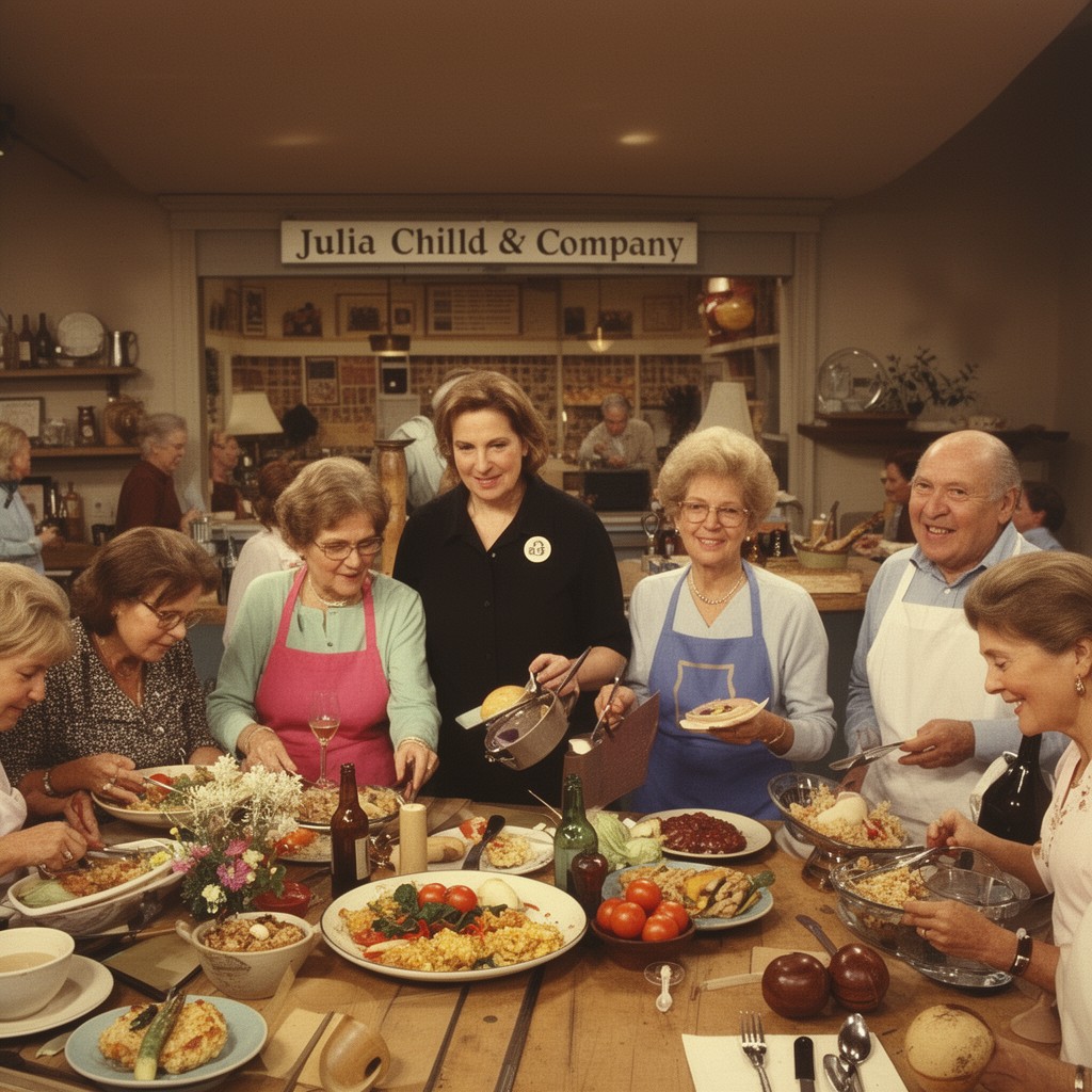 AI-generated illustration of Julia Child & Company