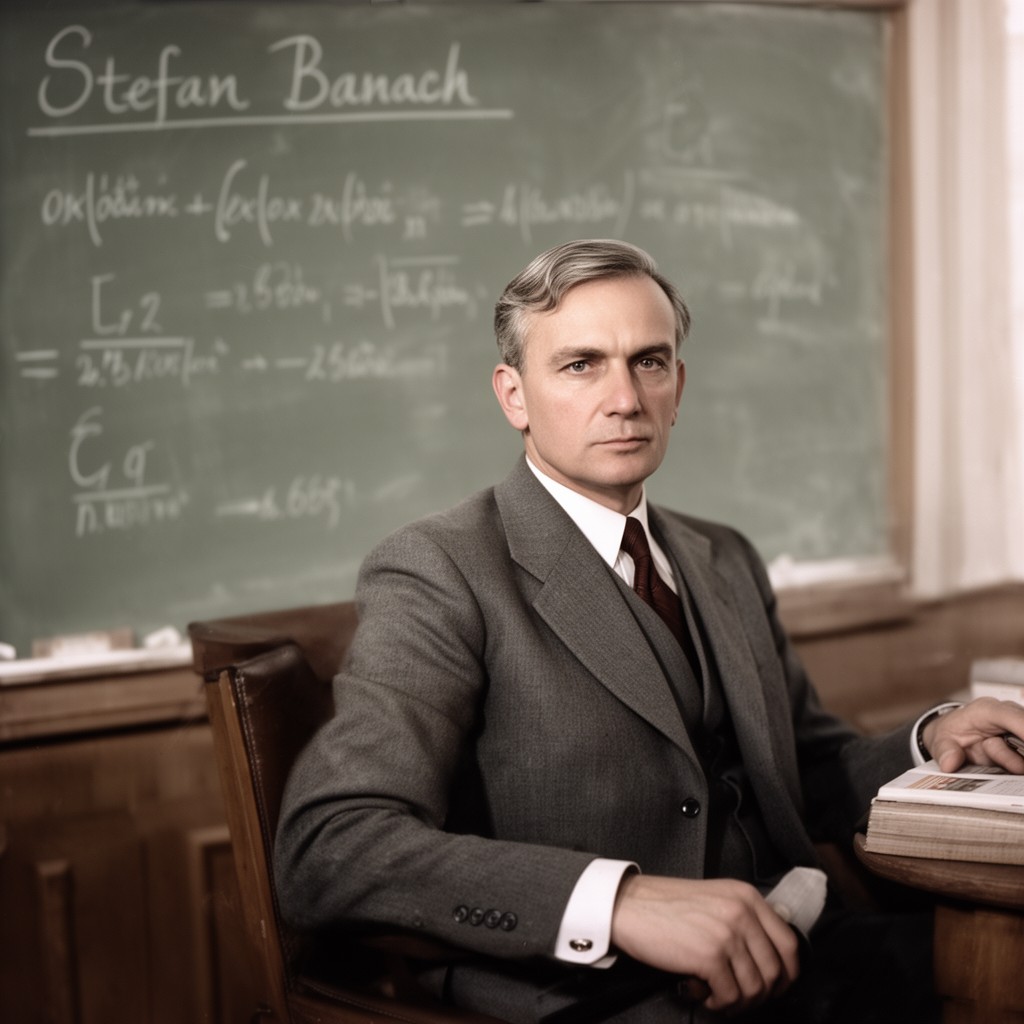AI-generated illustration of Stefan Banach