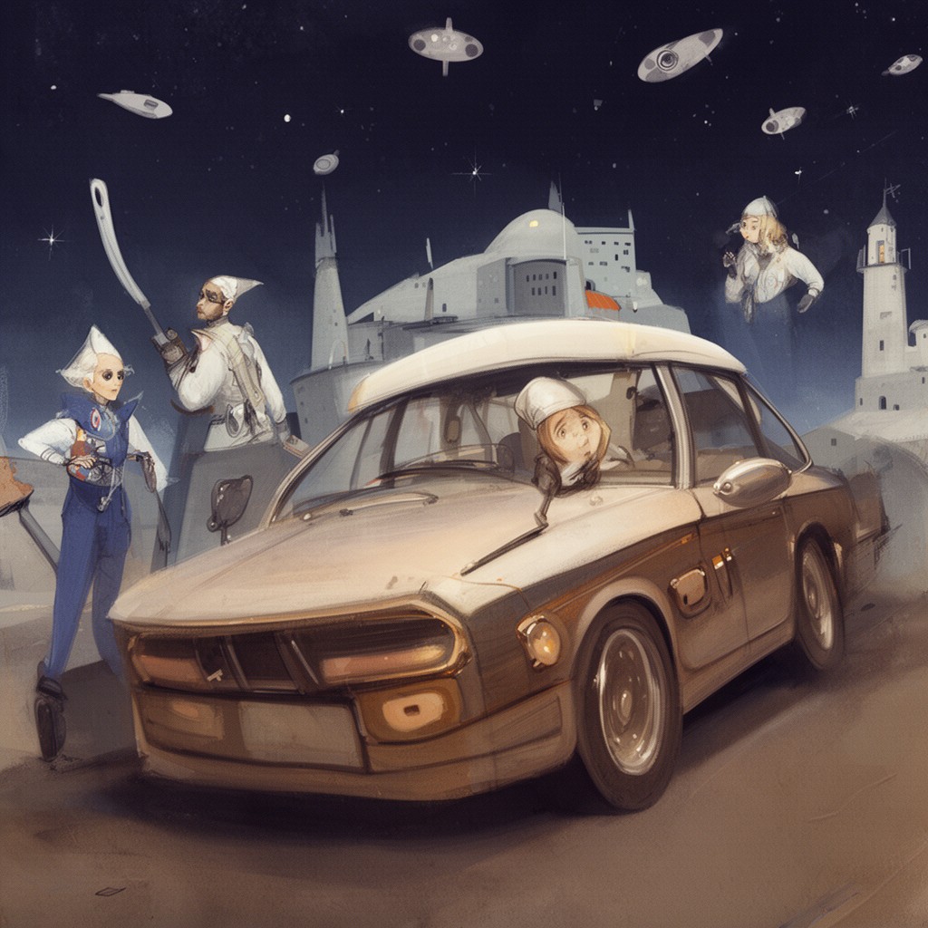 AI-generated illustration of Mostly Harmless