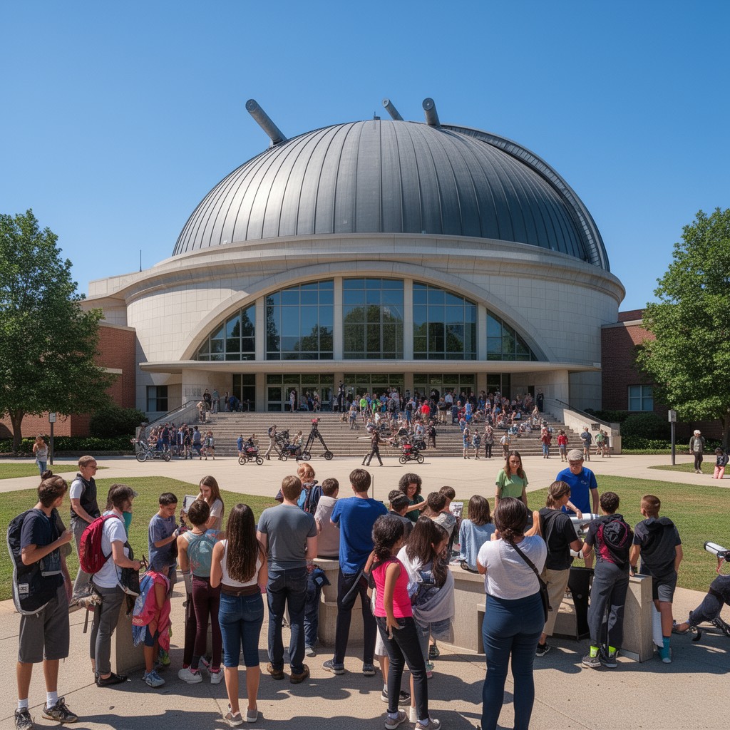 AI-generated illustration of Morehead Planetarium and Science Center