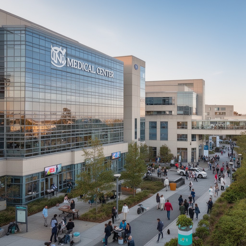 AI-generated illustration of UNC Medical Center
