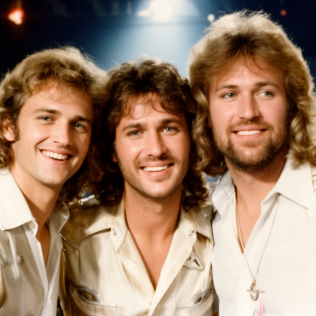 AI-generated illustration of Bee Gees