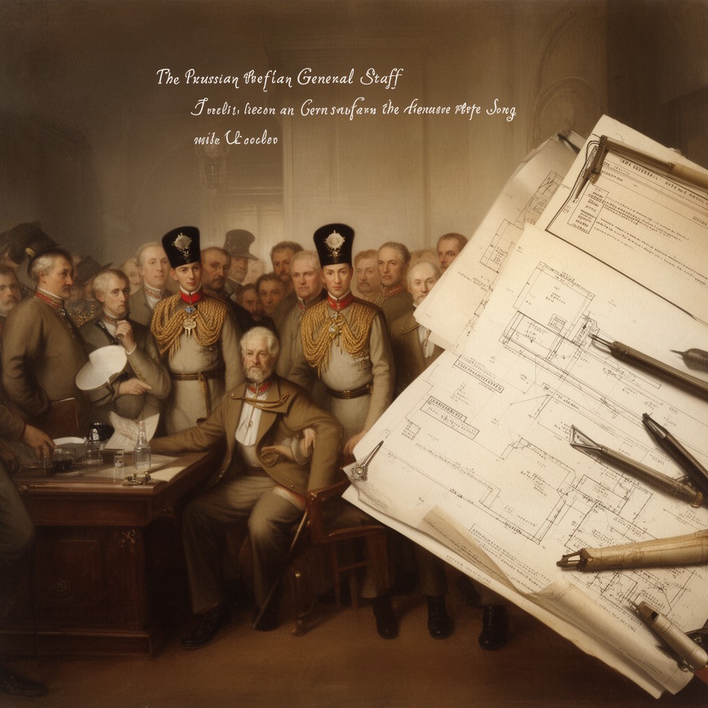 AI-generated illustration of Prussian General Staff