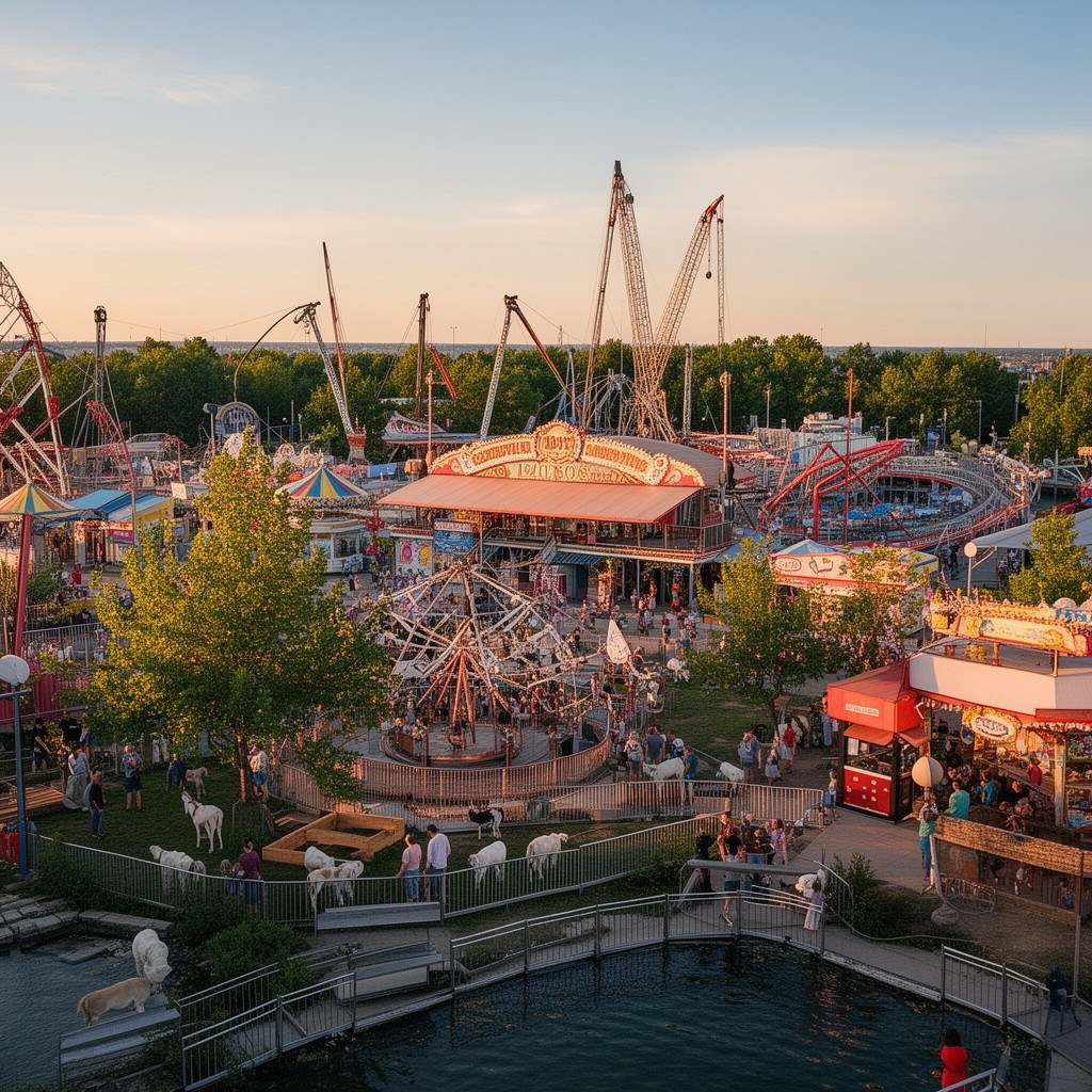 AI-generated illustration of Centreville Amusement Park