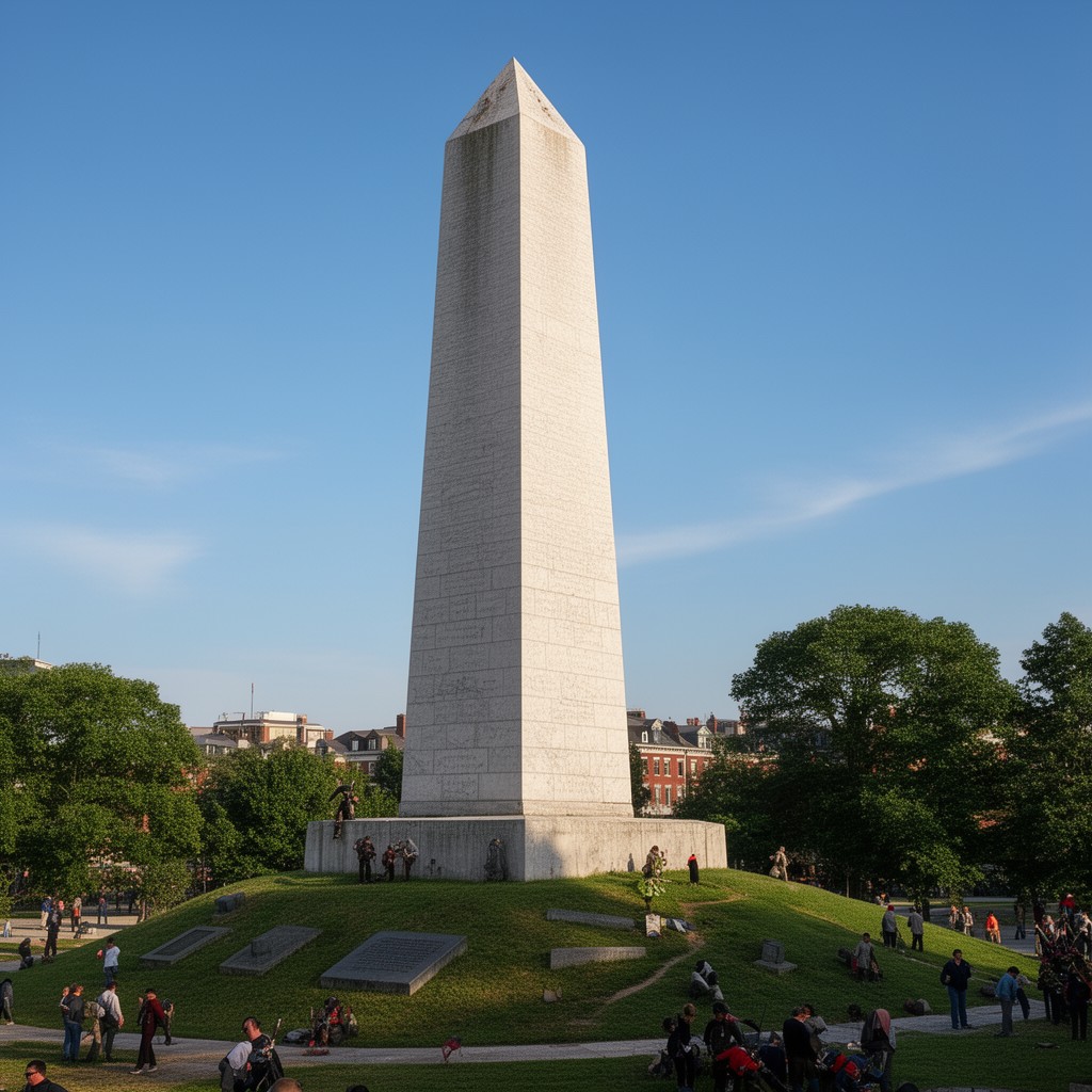 AI-generated illustration of Bunker Hill Monument