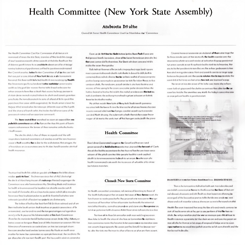 AI-generated illustration of Health Committee (New York State Assembly)