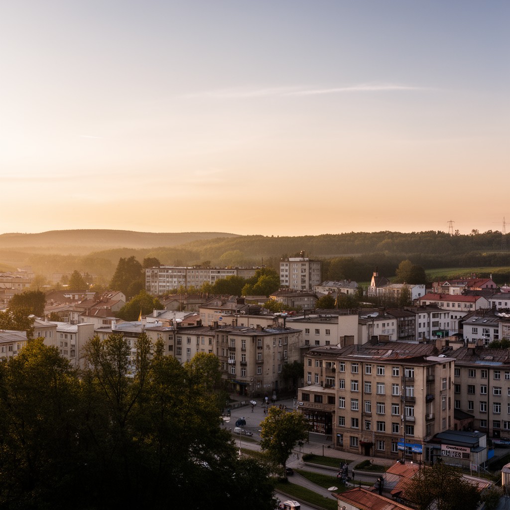AI-generated illustration of Panevėžys