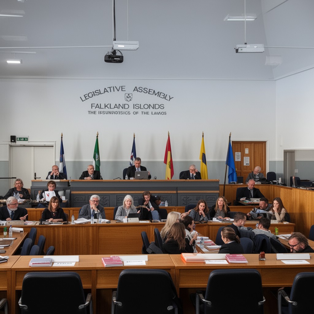 AI-generated illustration of Legislative Assembly of the Falkland Islands