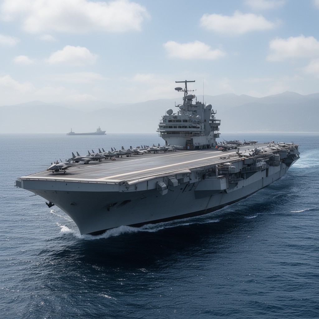 AI-generated illustration of HMS Prince of Wales