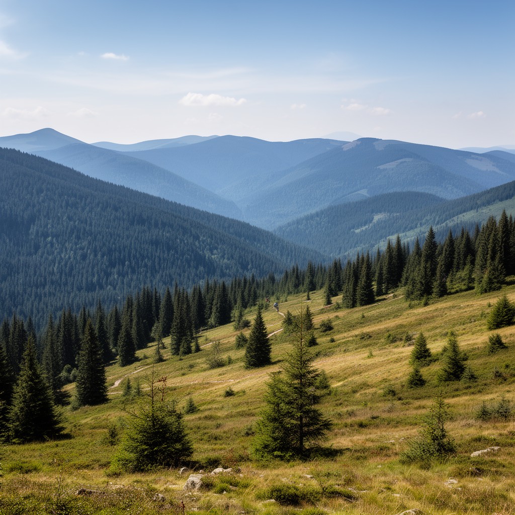AI-generated illustration of Western Beskids