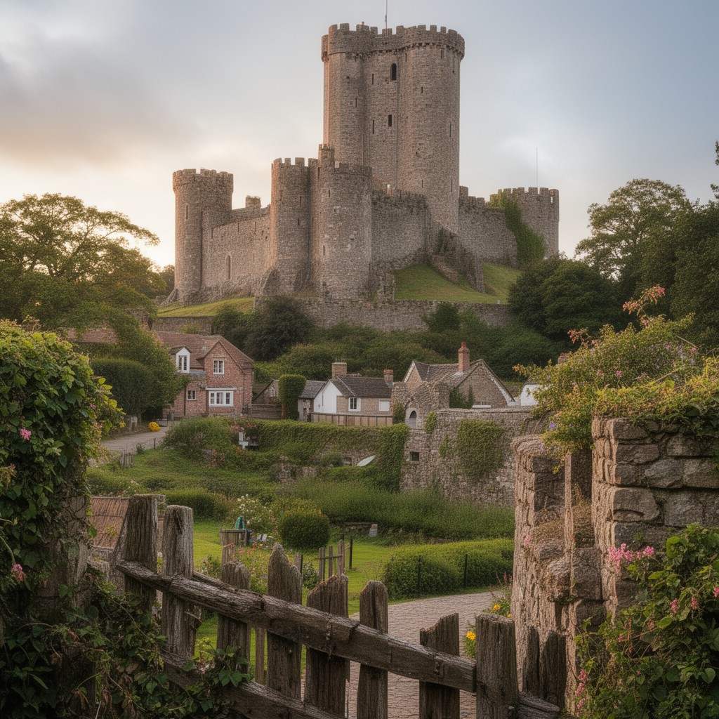 AI-generated illustration of Castle Hedingham