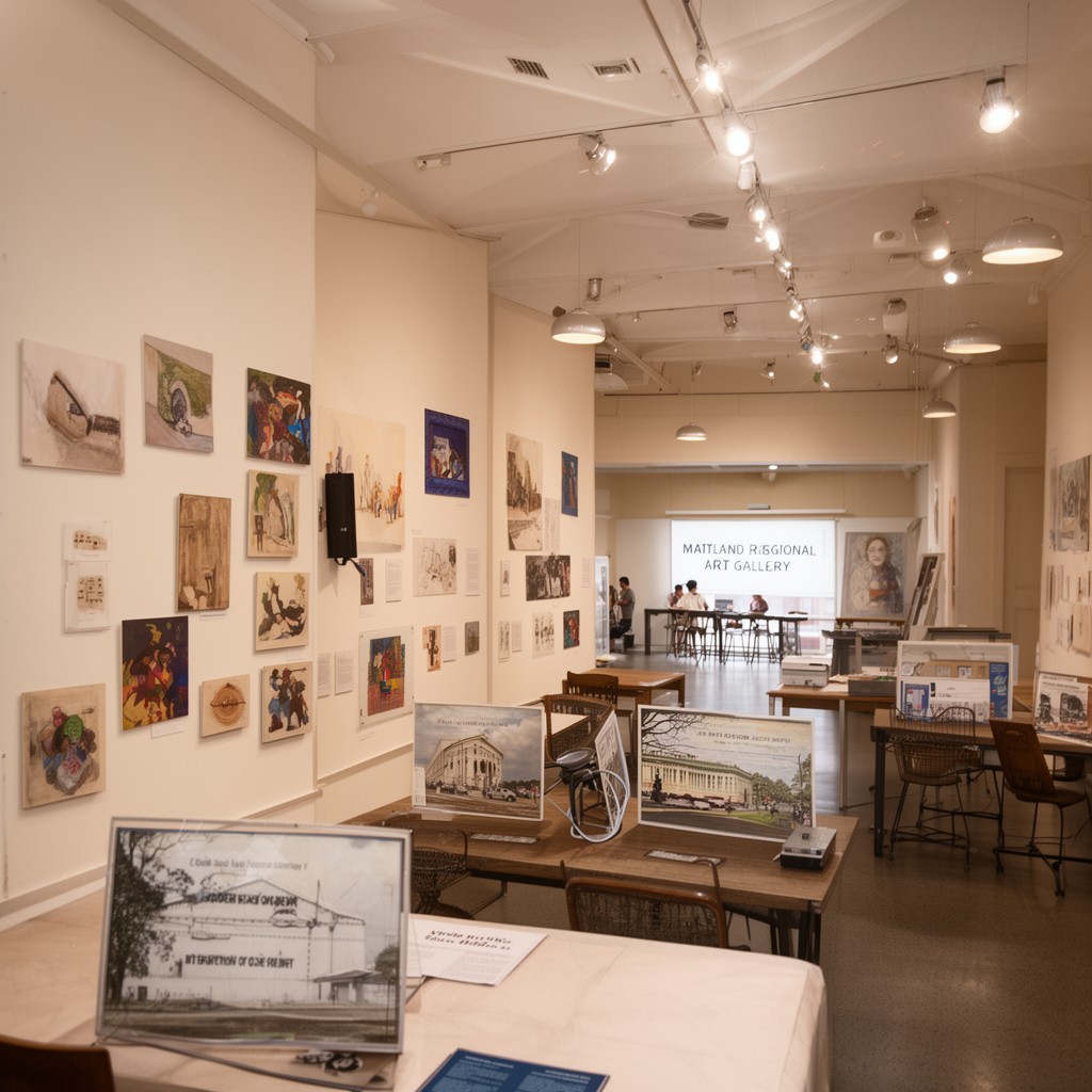 AI-generated illustration of Maitland Regional Art Gallery