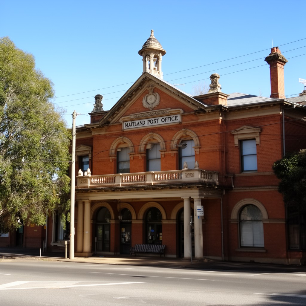 AI-generated illustration of Maitland Post Office