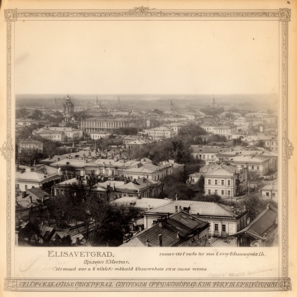 AI-generated illustration of Elisavetgrad, Russian Empire