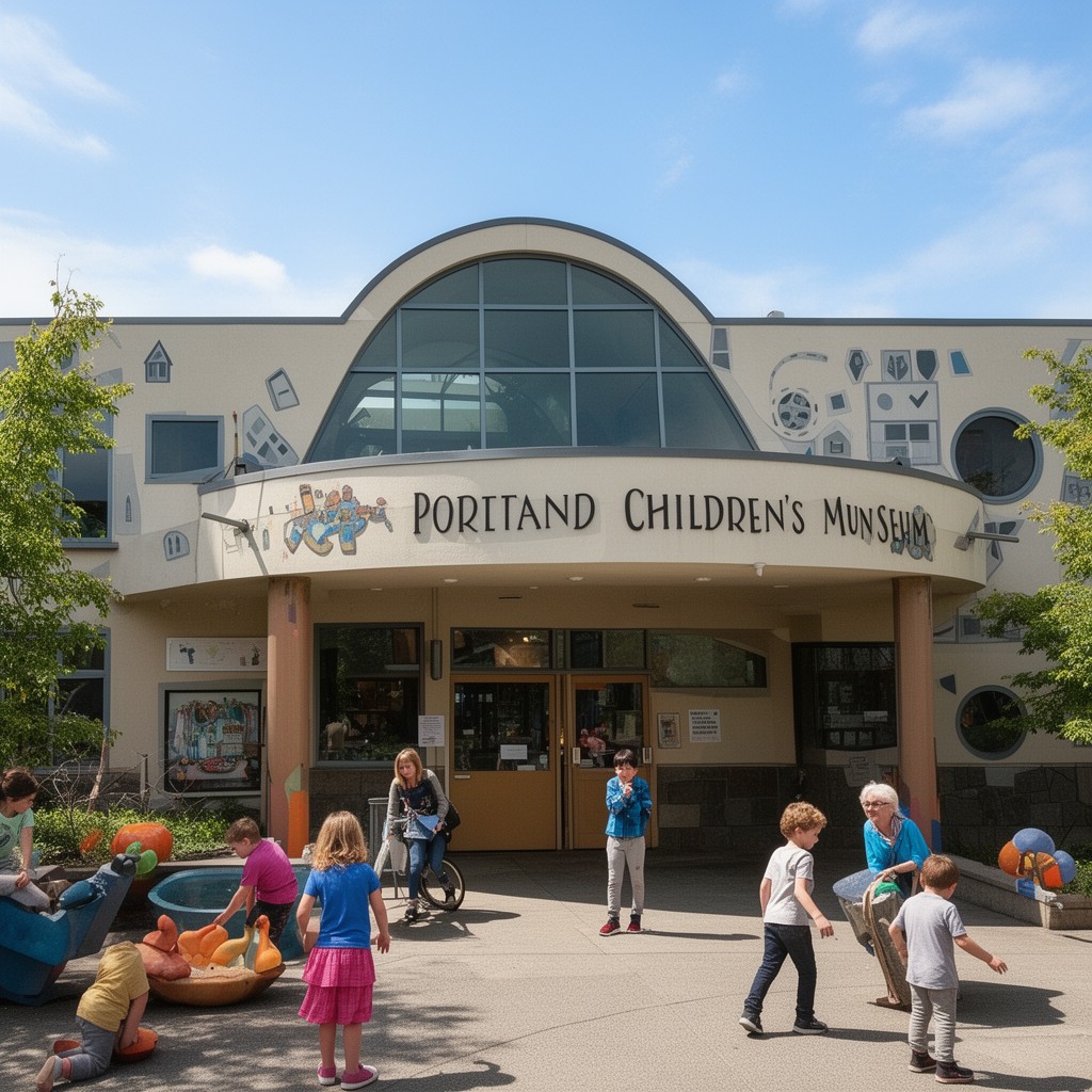 AI-generated illustration of Portland Children’s Museum (former location)