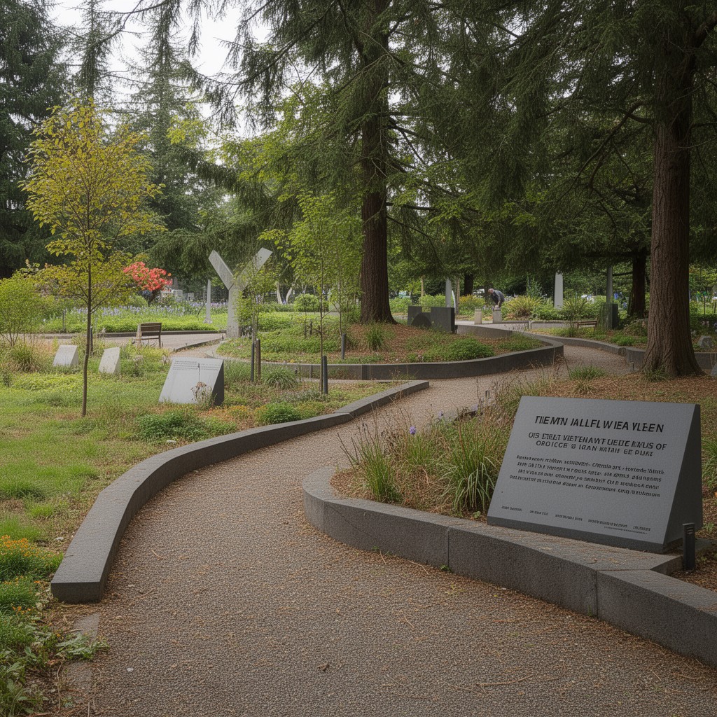 AI-generated illustration of Vietnam Veterans of Oregon Memorial