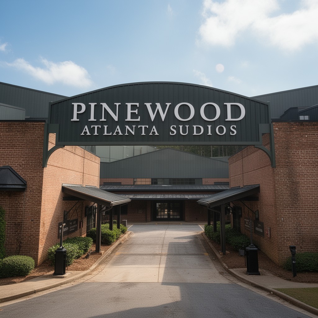 AI-generated illustration of Pinewood Atlanta Studios (former name of Trilith Studios)