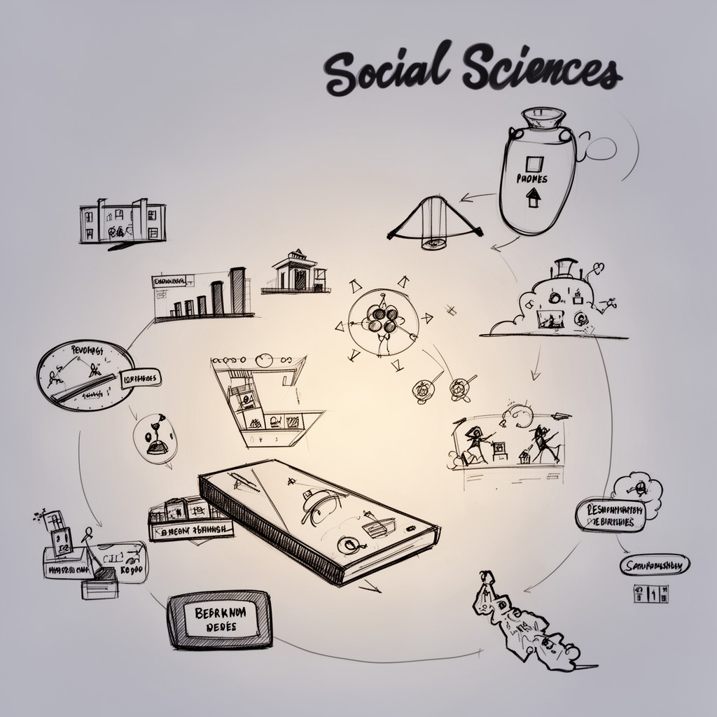 AI-generated illustration of Social Sciences