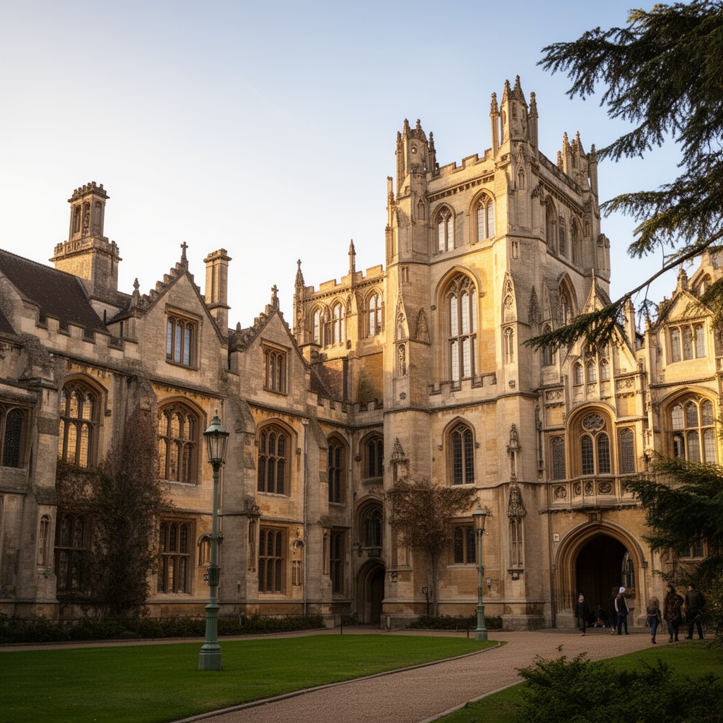 AI-generated illustration of Keble College, Oxford