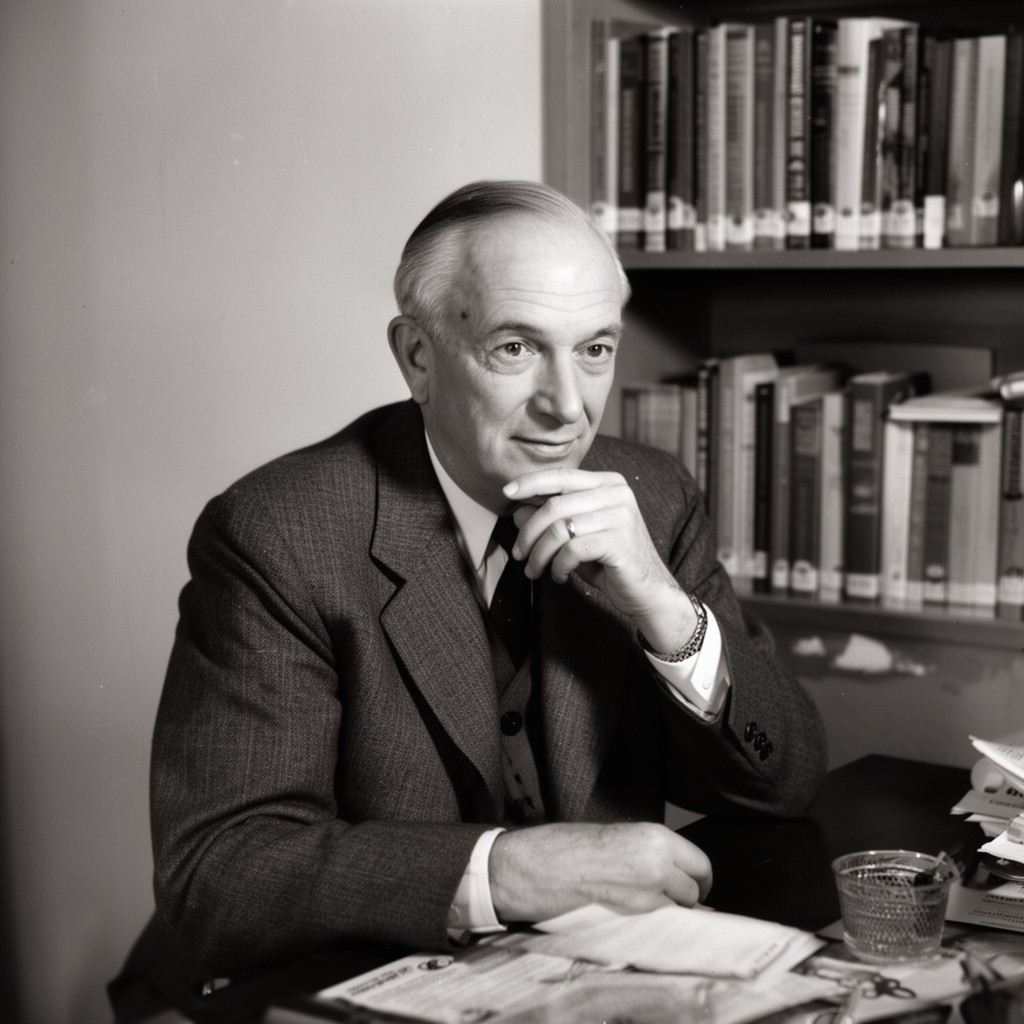 AI-generated illustration of Wilbur J. Cohen