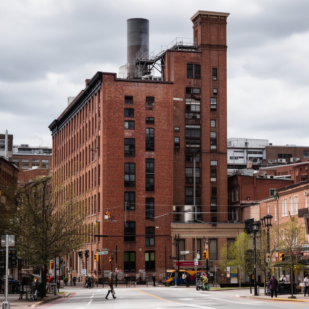 AI-generated illustration of Lawrence, Massachusetts, United States