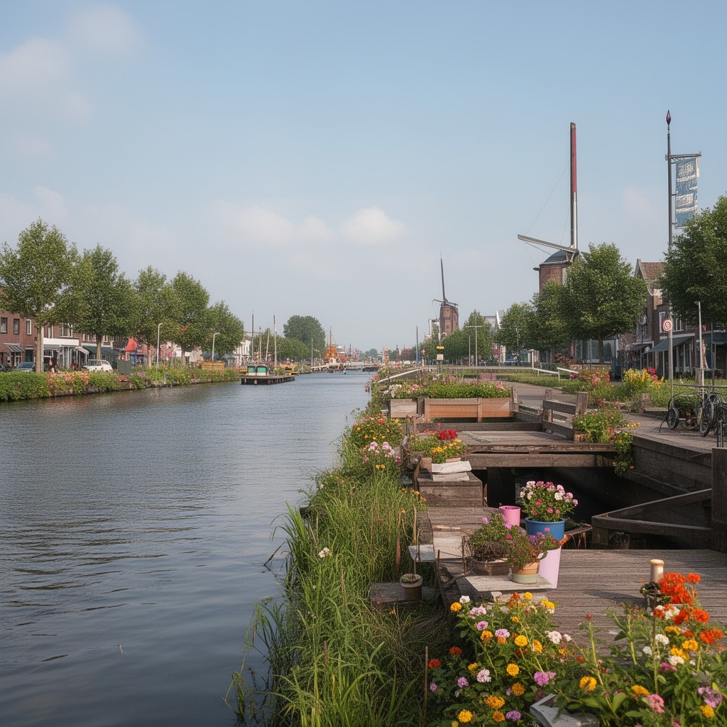 AI-generated illustration of Stadskanaal