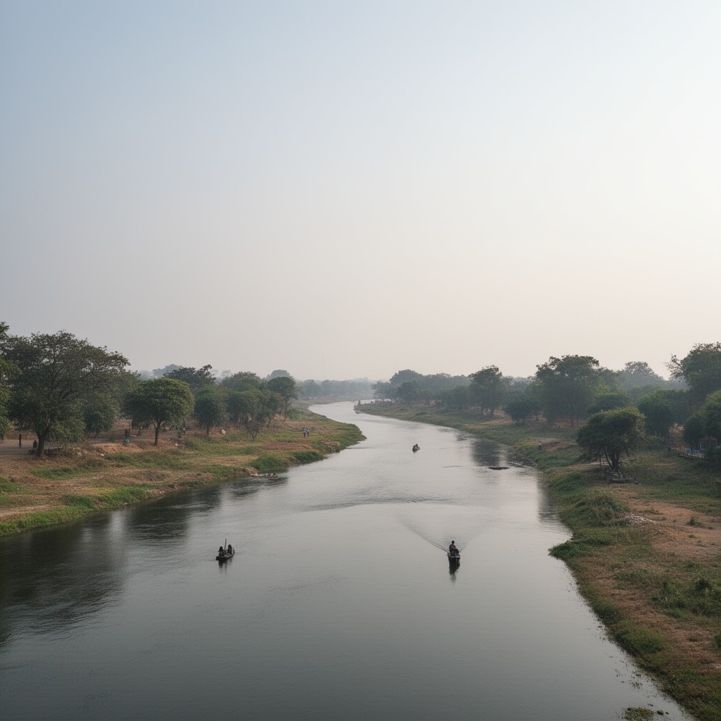 AI-generated illustration of Banjar River