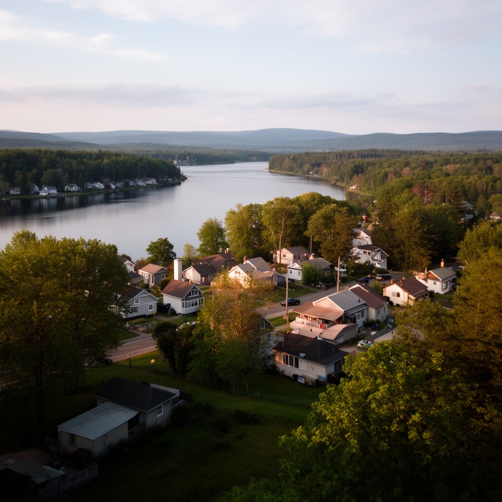 AI-generated illustration of Veazie, Maine