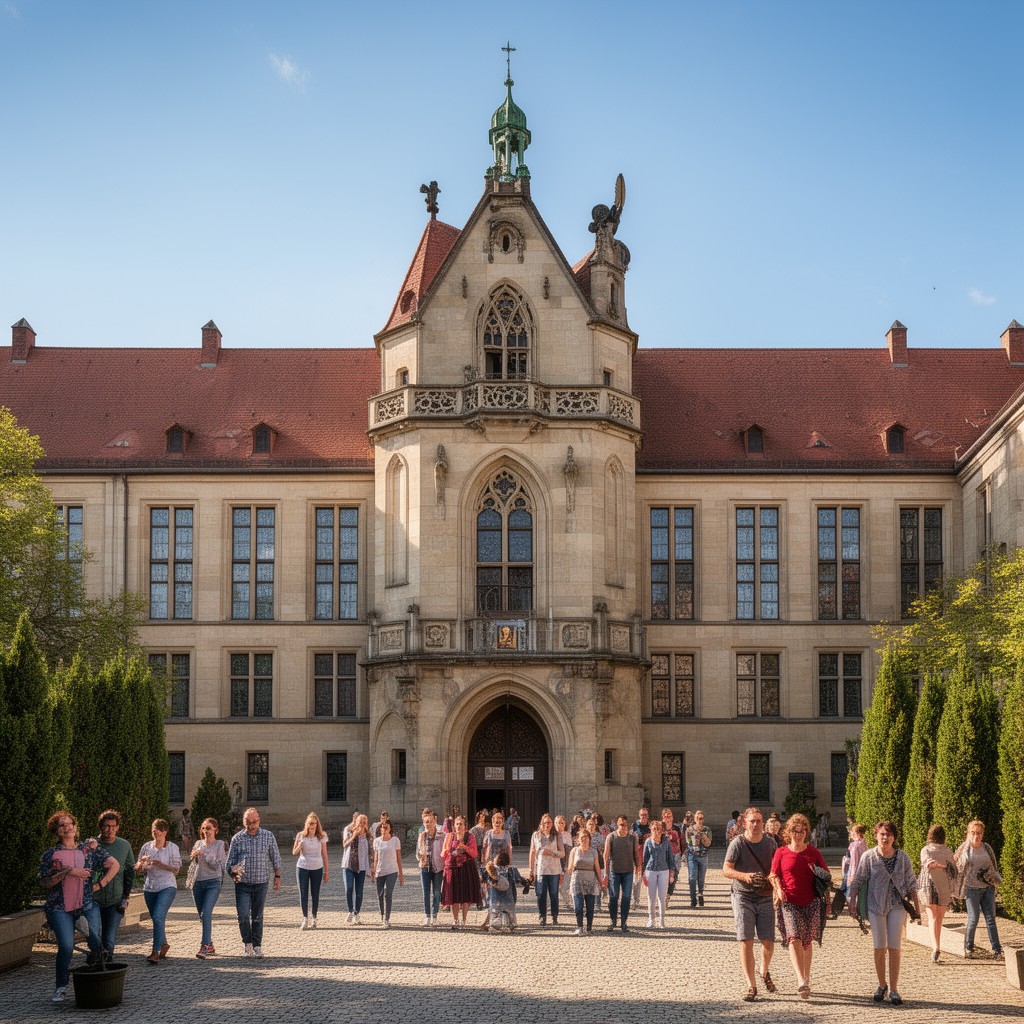 AI-generated illustration of University of Erfurt
