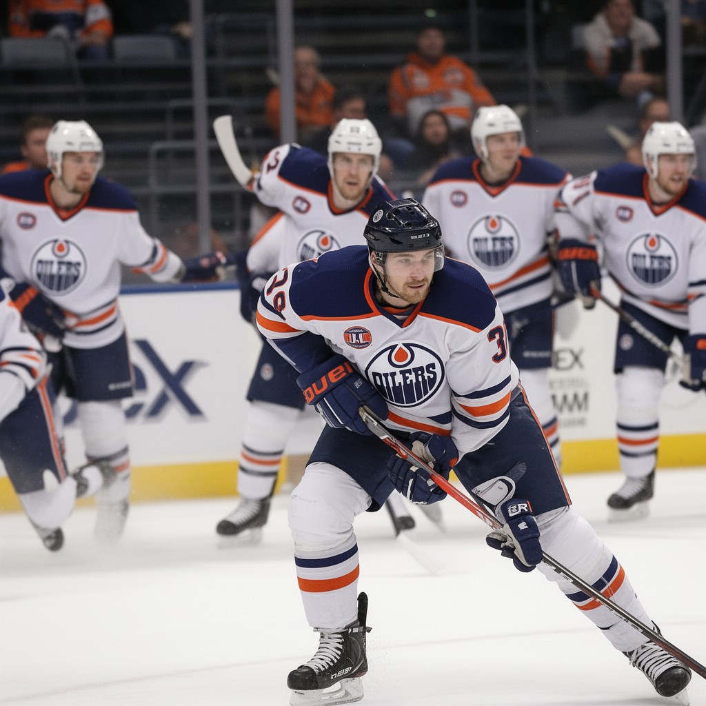 AI-generated illustration of Edmonton Oilers