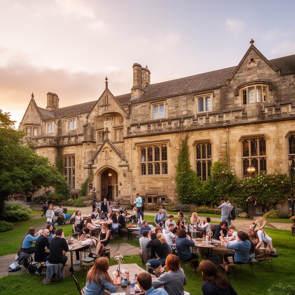 AI-generated illustration of Van Mildert College